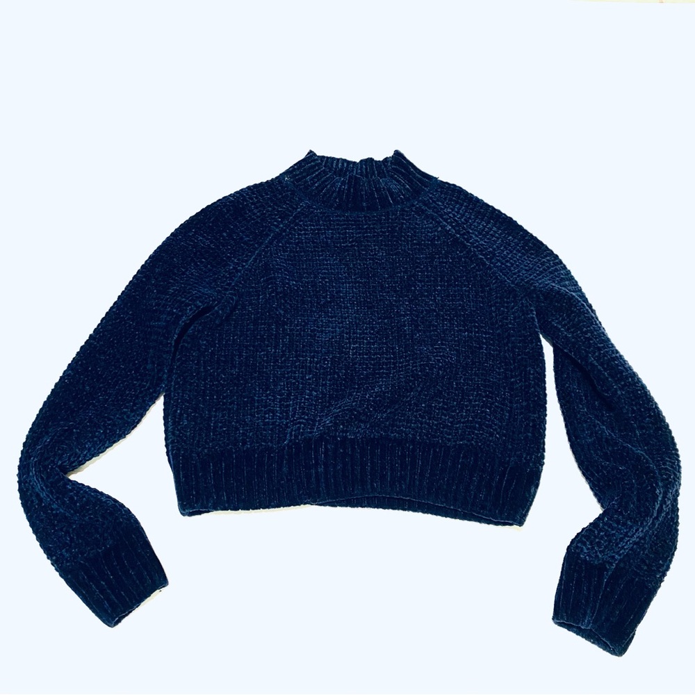 H&M Dark Blue Women's Turtleneck Sweater